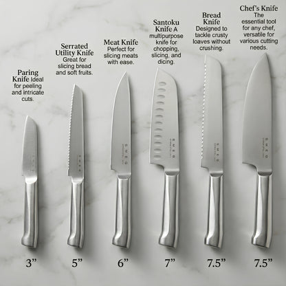 𝗦 𝗠 𝗘 𝗚 Knife Block Set